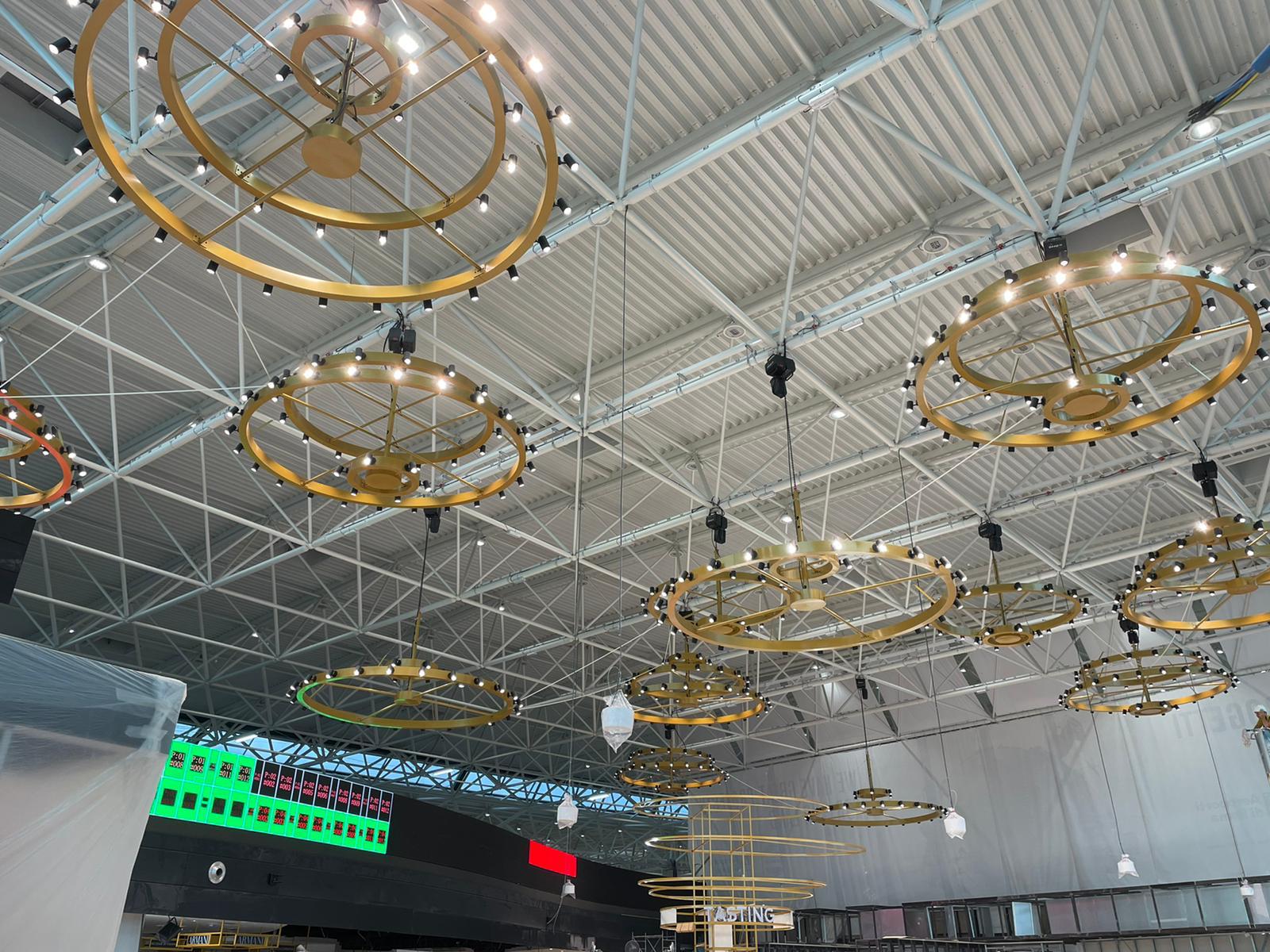 Duty Free Roma Fiumicino: installazione impianti elettrici, illuminazione e antincendio