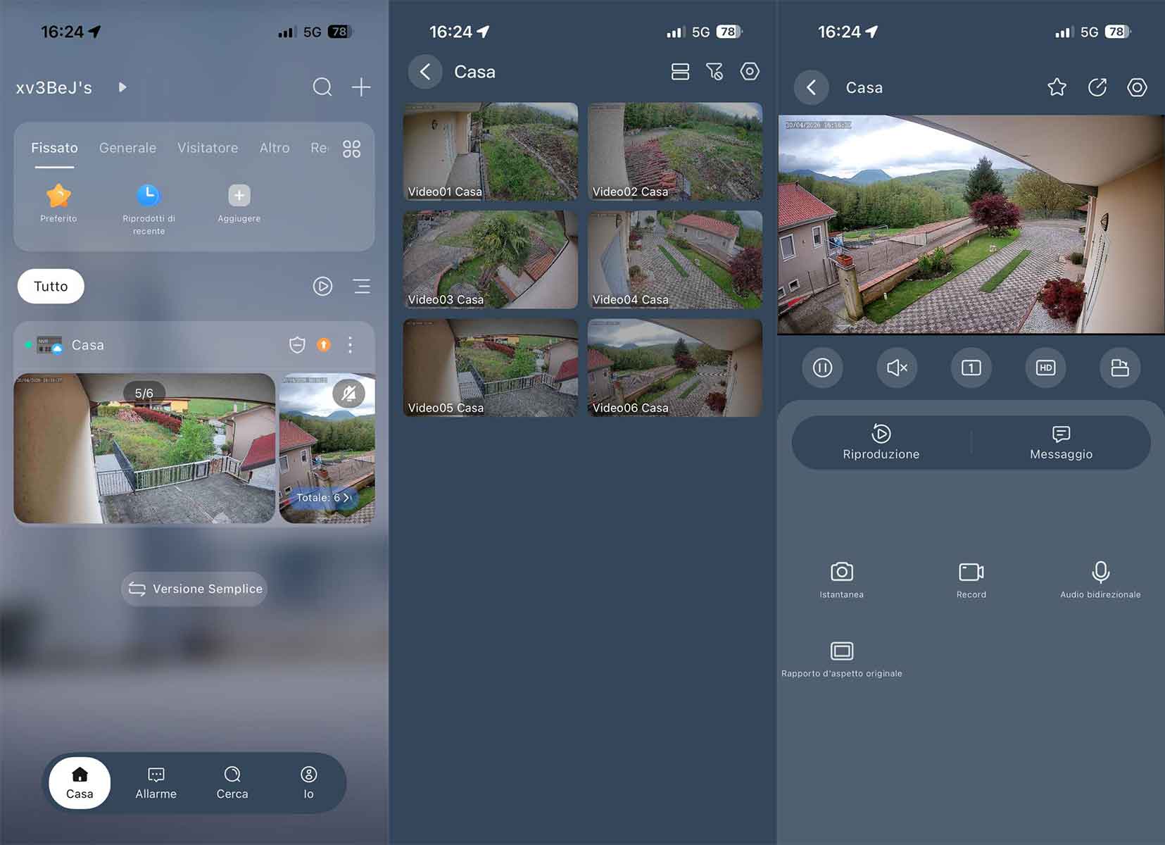 Impianto civile: installazione impianto videosorveglianza e configurazione app